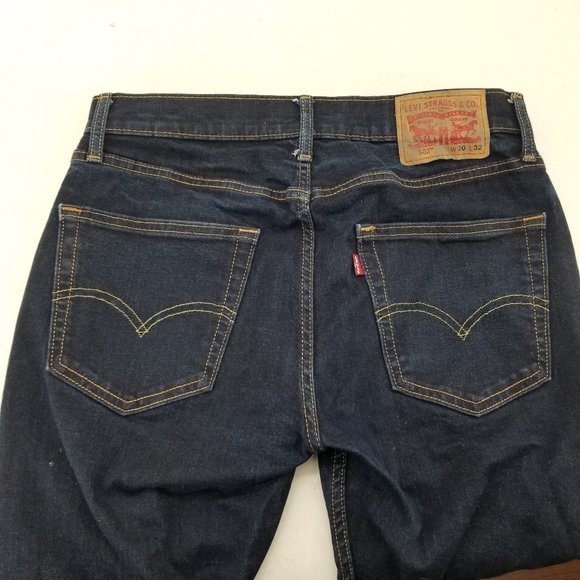 2 of Levis 502 Jeans Mens  Premium Regular Taper Dark Wash Stretch 30x31 - Picture 3 of 9